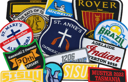 samples of custom patches Australia